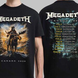 Megadeth Canada 2026 Tour Two Sided T-Shirt 159